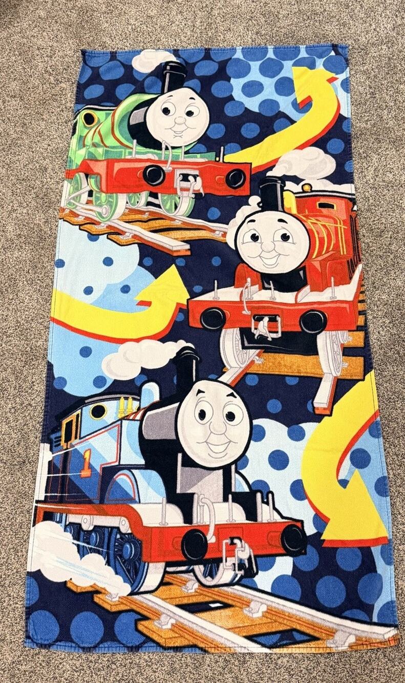 Vintage Thomas The Train & Friends Beach Bath Towel 51x27
